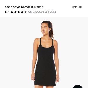 Beyond yoga space dye move it dress in black- so cute and soft, worn once